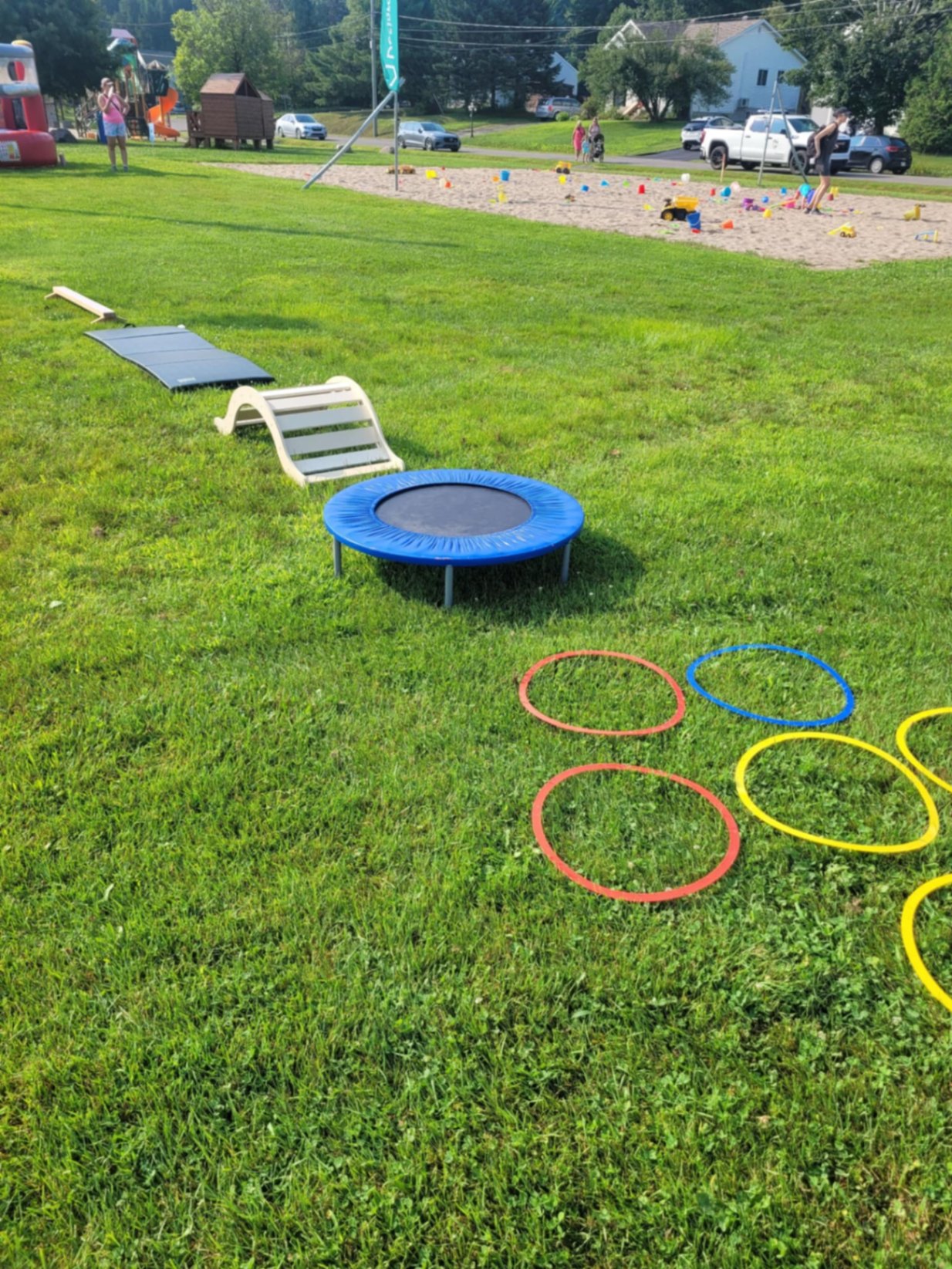 Parcours moteur installé dans un parc